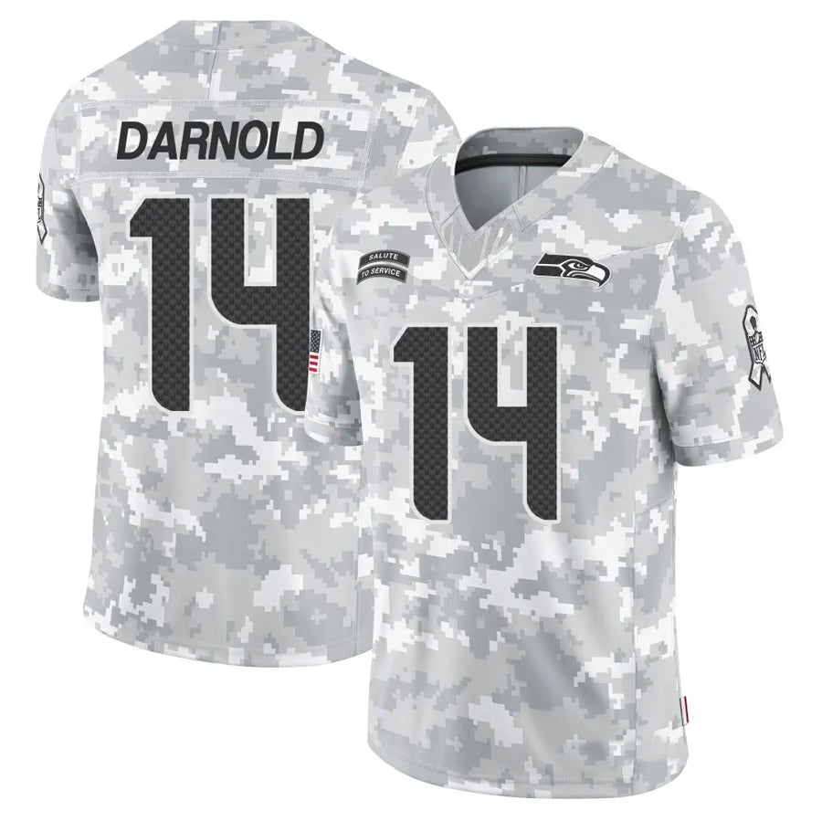 CAdoa S.Seahawks #14 Sam Darnold Player Arctic Camo Salute to Service Limited Football Jerseys