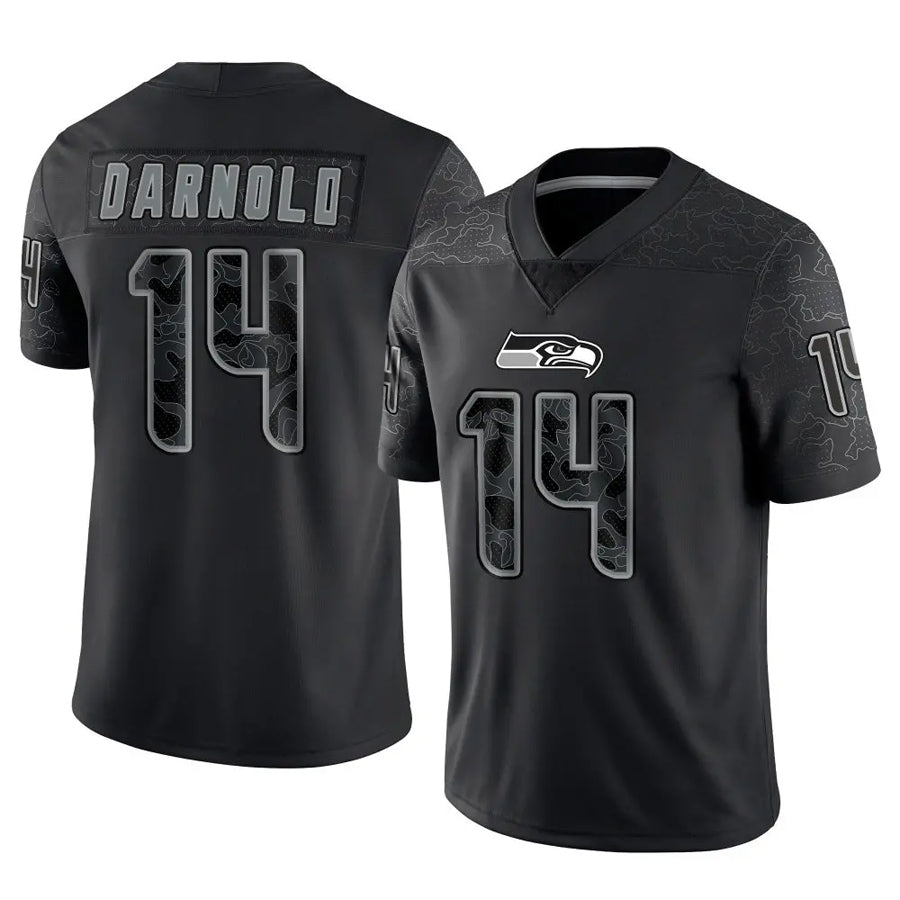CAdoa S.Seahawks #14 Sam Darnold Player Black RFLCTV Limited Football Jerseys