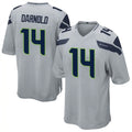 CAdoa S.Seahawks #14 Sam Darnold Player Grey Game Football Jerseys