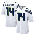 CAdoa S.Seahawks #14 Sam Darnold Player White Home Game Football Jerseys