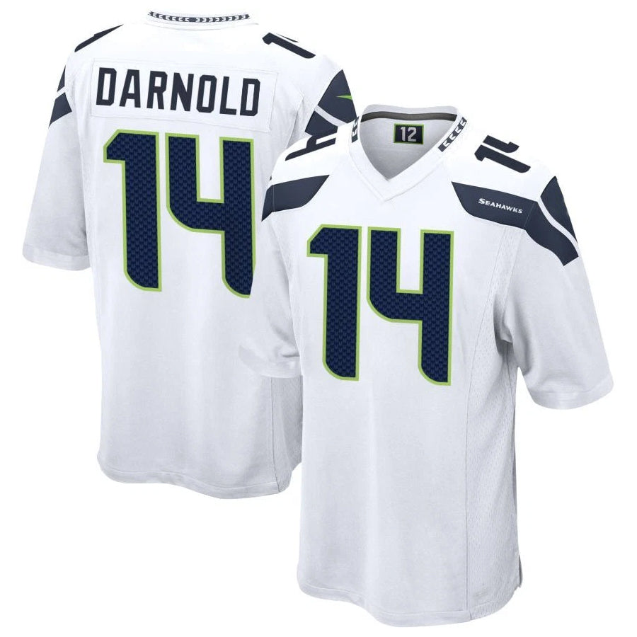 CAdoa S.Seahawks #14 Sam Darnold Player White Home Game Football Jerseys