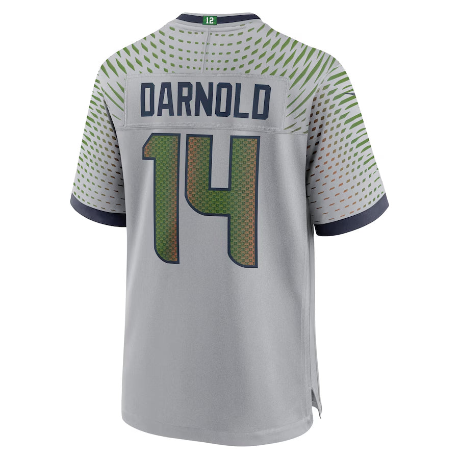 CAdoa S.Seahawks #14 Sam Darnold Player Wolf Gray Rivalries Collection Game Football Jerseys