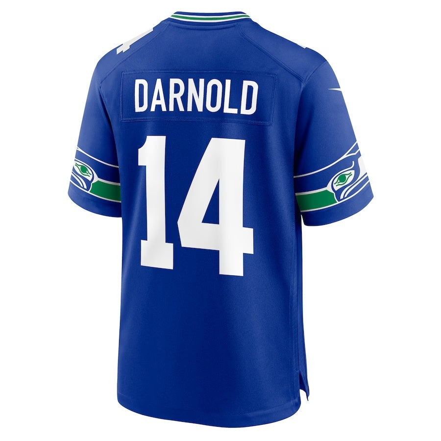 CAdoa S.Seahawks #14 Sam Darnold Royal Alternate 2 50th Season Game Stitched Jerseys