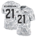 CAdoa S.Seahawks #21 Devon Witherspoon Player Arctic Camo Salute to Service Limited Stitched Jerseys