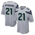CAdoa S.Seahawks #21 Devon Witherspoon Player Gray Home Game Stitched Jerseys