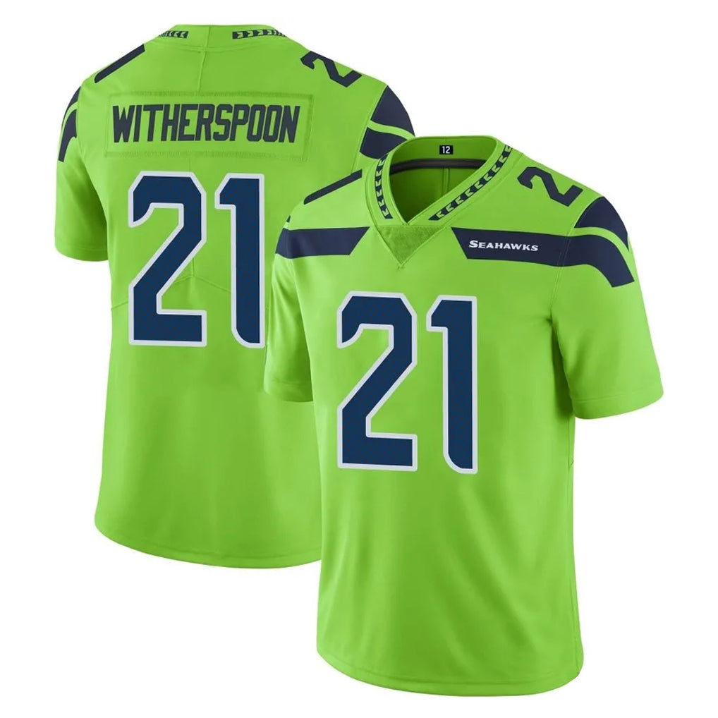 CAdoa S.Seahawks #21 Devon Witherspoon Player Green Limited Color Rush Home Game Stitched Jerseys