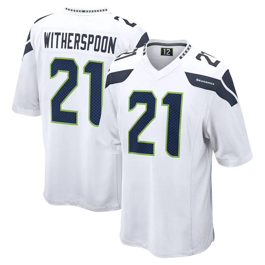 CAdoa S.Seahawks #21 Devon Witherspoon Player White Home Game Stitched Jerseys