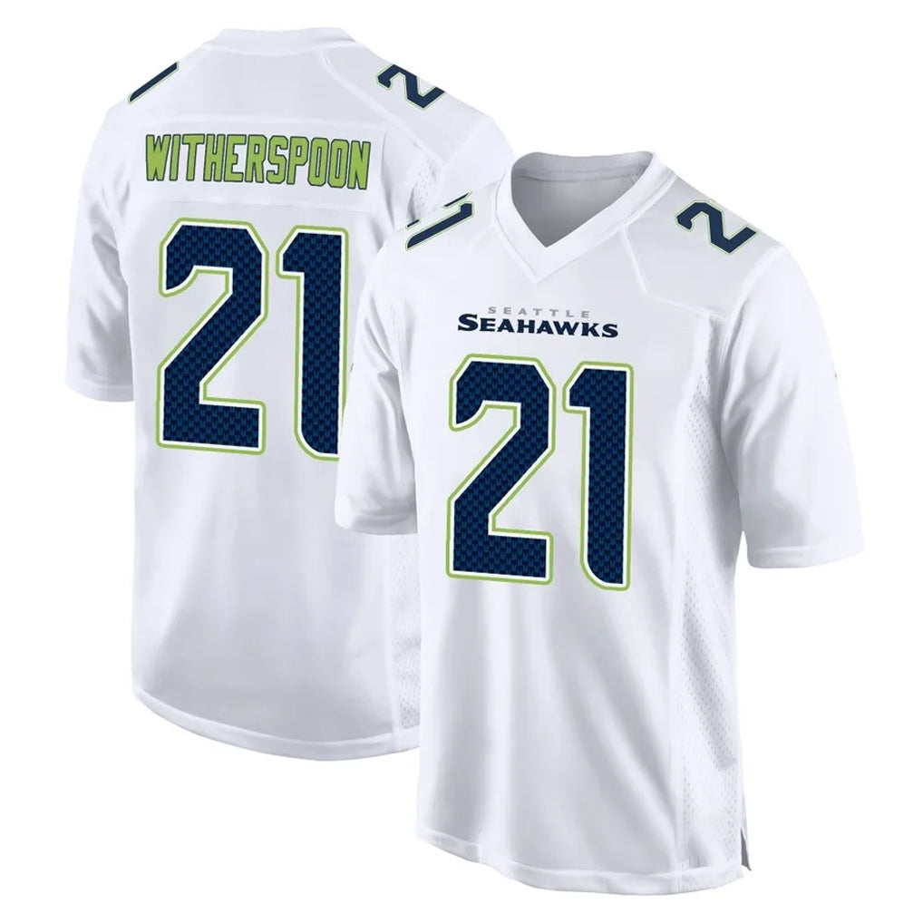 CAdoa S.Seahawks #21 Devon Witherspoon Player White Tundra Fashion Home Game Stitched Jerseys