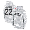 CAdoa S.Seahawks #22 Rashid Shaheed Player Arctic Camo Limited Salute to Service Pullover Hoodies Game Stitched Jerseys