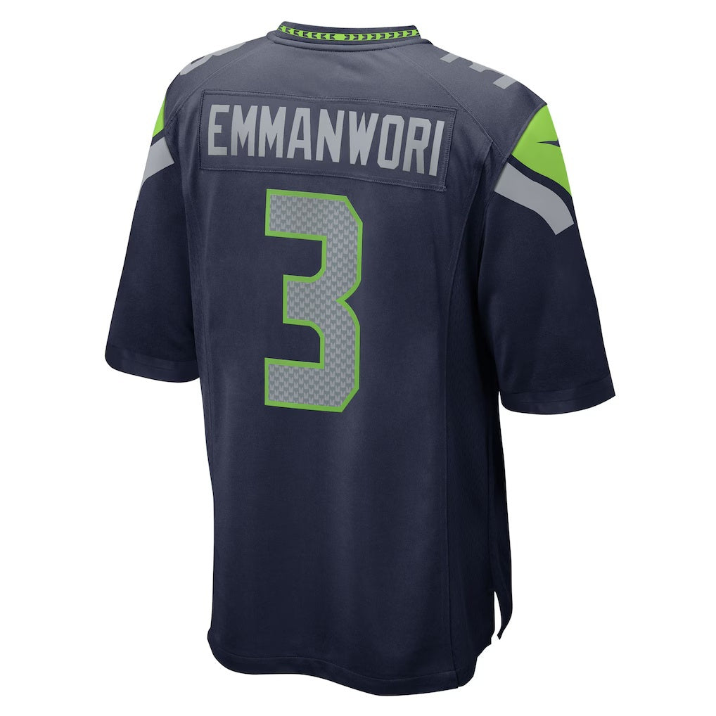 CAdoa S.Seahawks #3 Nick Emmanwori College Navy Team Game Stitched Jerseys
