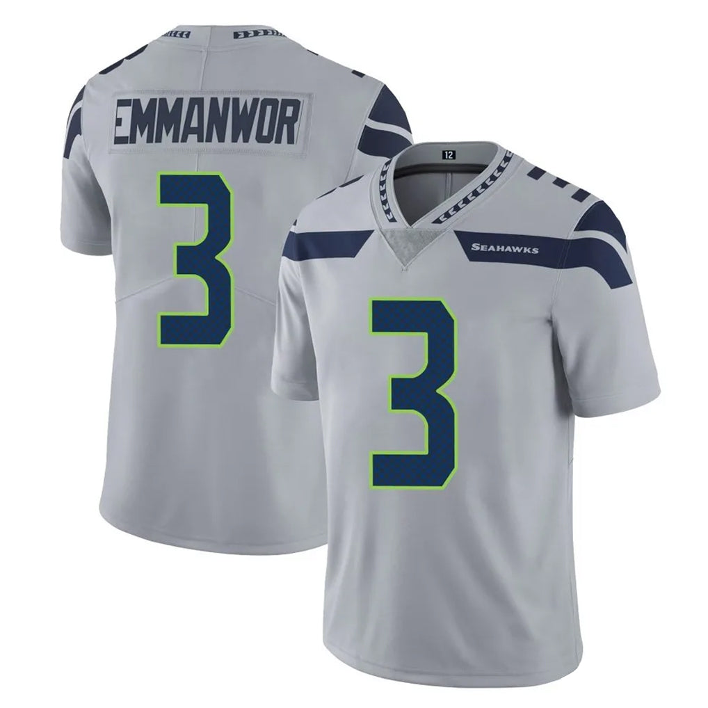 CAdoa S.Seahawks #3 Nick Emmanwori Player Gray Limited Vapor Untouchable Home Game Stitched Jerseys