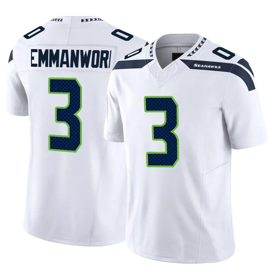 CAdoa S.Seahawks #3 Nick Emmanwori Player White Vapor F.U.S.E. Limited Football Jerseys