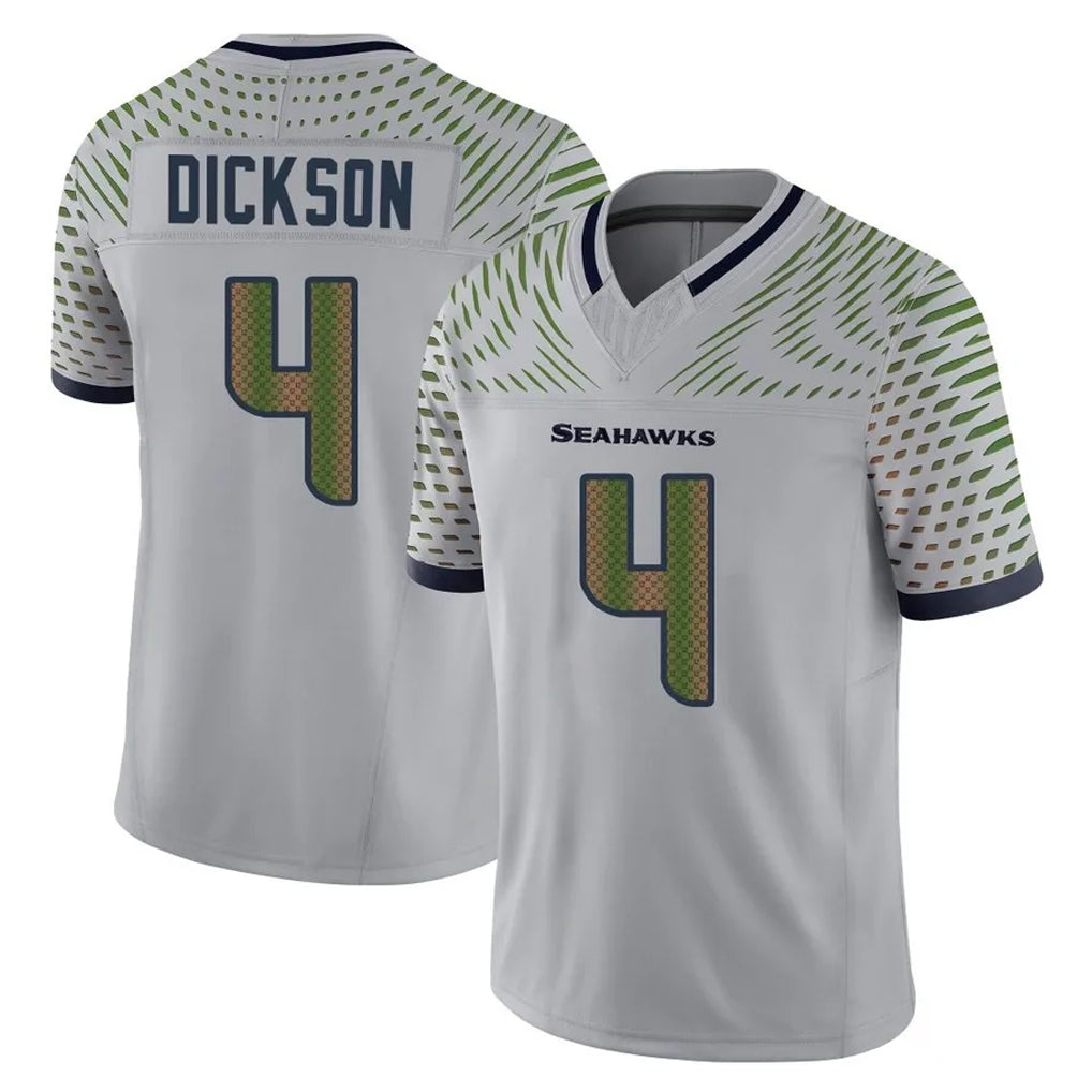 CAdoa S.Seahawks #4 Michael Dickson Player Grey Limited 2025 Rivalries Collection Home Game Stitched Jerseys