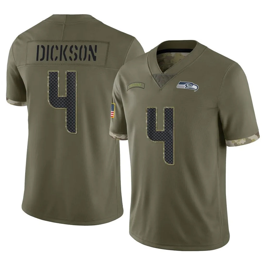 CAdoa S.Seahawks #4 Michael Dickson Player Olive Limited Salute To Service Home Game Stitched Jerseys