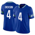 CAdoa S.Seahawks #4 Michael Dickson Player Royal Limited Throwback Vapor F.U.S.E. Home Game Stitched Jerseys