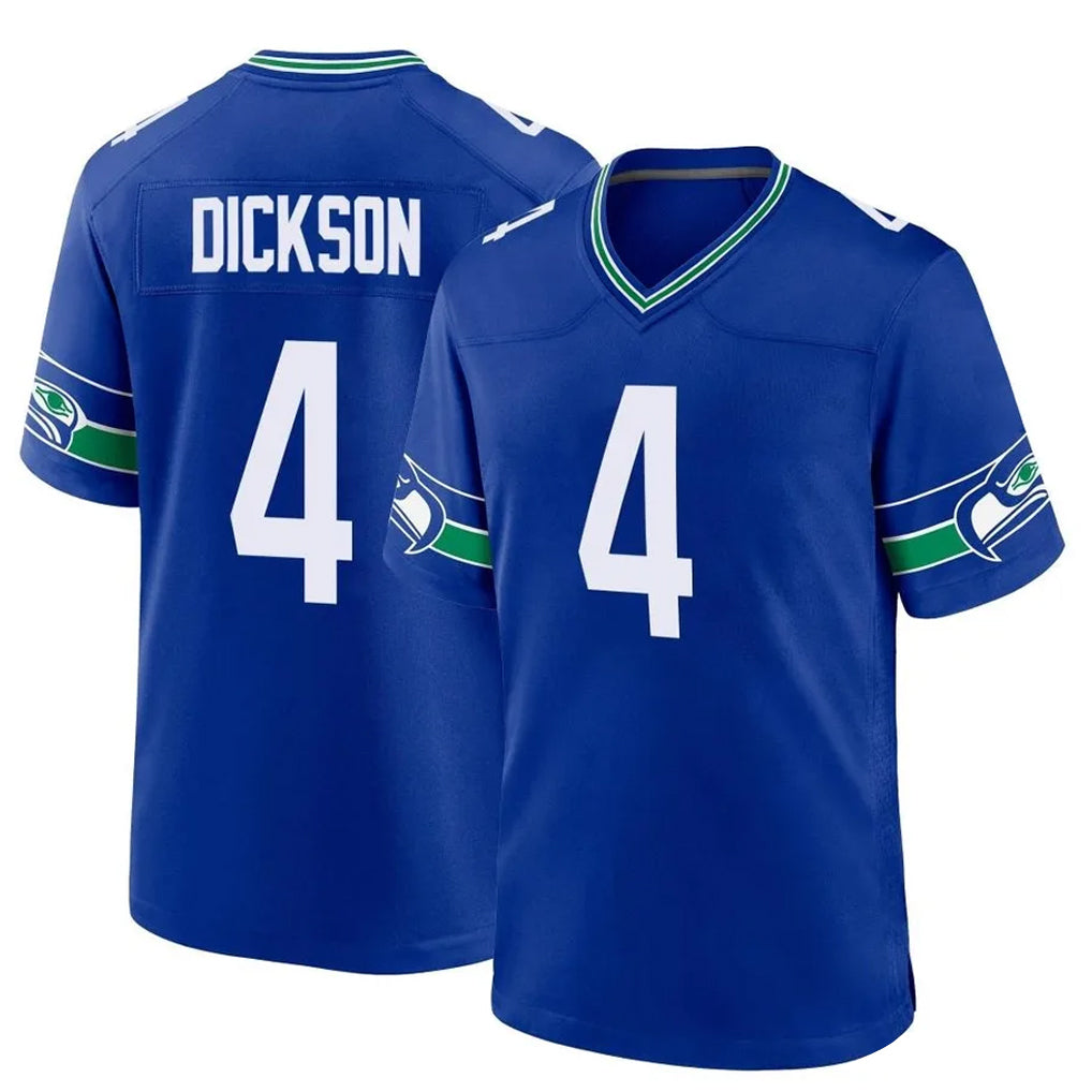 CAdoa S.Seahawks #4 Michael Dickson Player Royal Throwback Home Game Stitched Jerseys