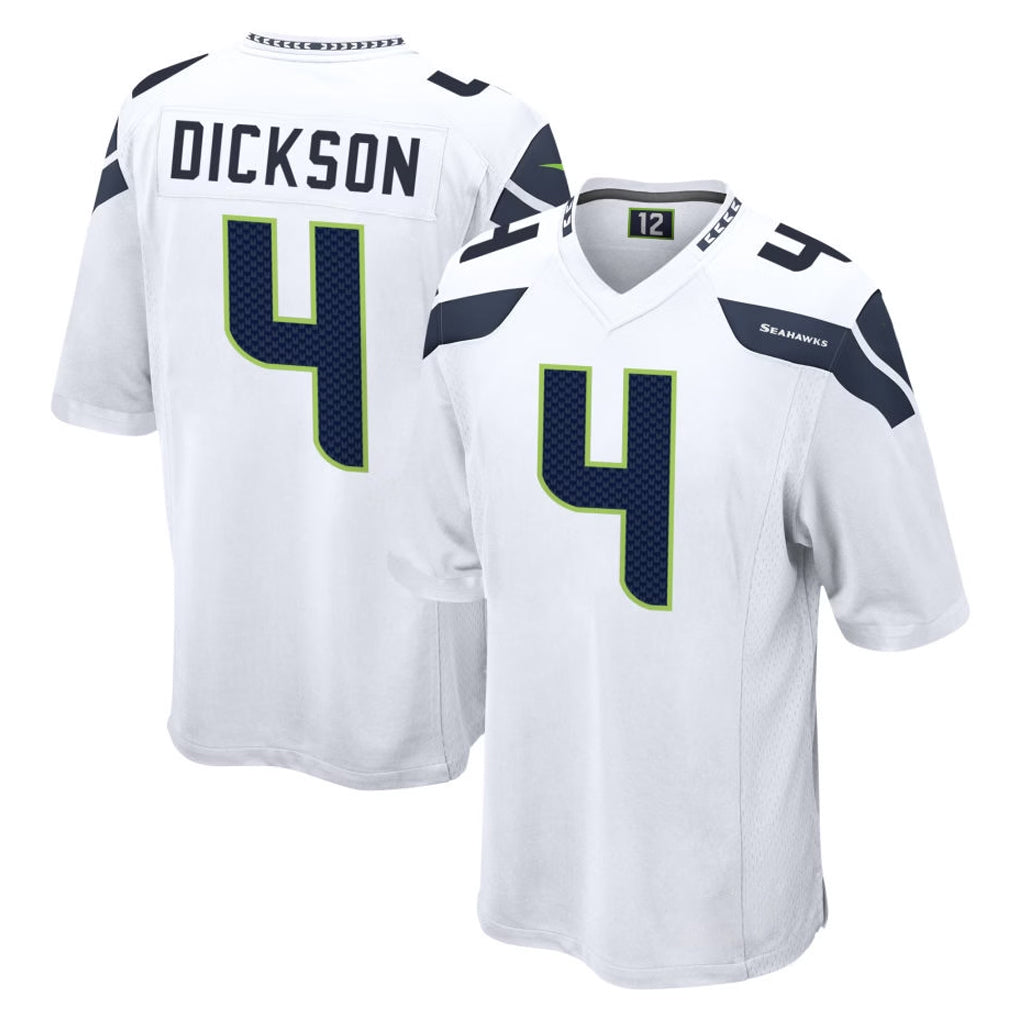 CAdoa S.Seahawks #4 Michael Dickson Player White Home Game Stitched Jerseys