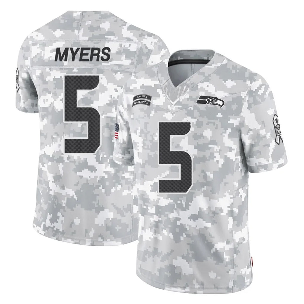 CAdoa S.Seahawks #5 Jason Myers Player Arctic Camo Limited Salute To Service Home Game Stitched Jerseys