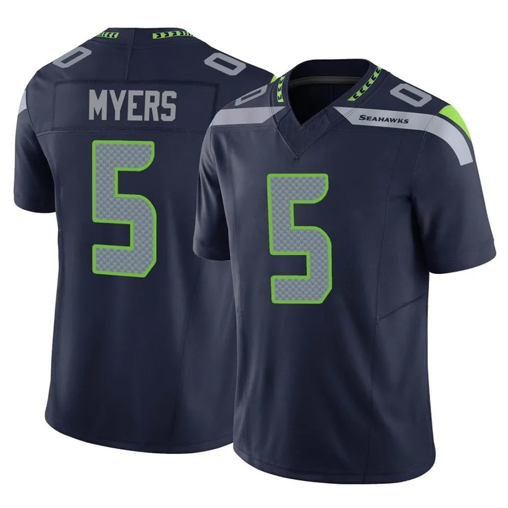 CAdoa S.Seahawks #5 Jason Myers Player Navy Limited Vapor F.U.S.E. Home Game Stitched Jerseys