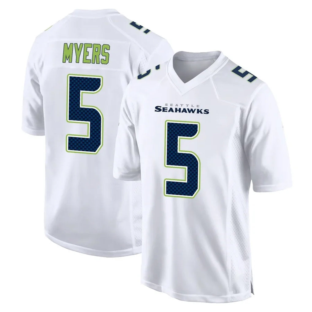 CAdoa S.Seahawks #5 Jason Myers Player White Tundra Fashion Home Game Stitched Jerseys