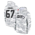 CAdoa S.Seahawks #67 Charles Cross Player Arctic Camo Limited Salute to Service Pullover Hoodies Game Stitched Jerseys