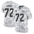 CAdoa S.Seahawks #72 Abraham Lucas Player Arctic Camo Limited Salute To Service Home Game Stitched Jerseys