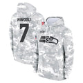 CAdoa S.Seahawks #7 Uchenna Nwosu Player Arctic Camo Limited Salute to Service Pullover Hoodies Game Stitched Jerseys