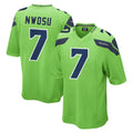 CAdoa S.Seahawks #7 Uchenna Nwosu Player Green Home Game Stitched Jerseys