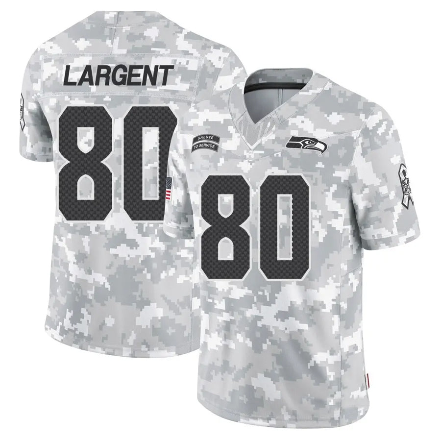 CAdoa S.Seahawks #80 Steve Largent Player Arctic Camo Salute to Service Limited Stitched Jerseys