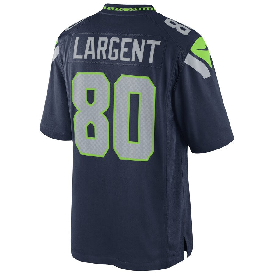 CAdoa S.Seahawks #80 Steve Largent Player Navy Home Game Stitched Jerseys