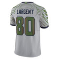 CAdoa S.Seahawks #80 Steve Largent Player Wolf Gray Rivalries Collection Limited Stitched Jerseys