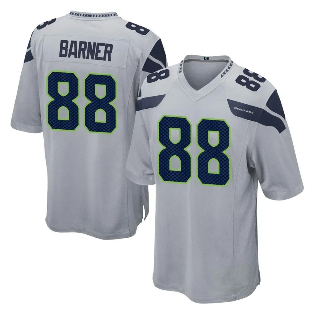 CAdoa S.Seahawks #88 AJ Barner Player Gray Home Game Stitched Jerseys