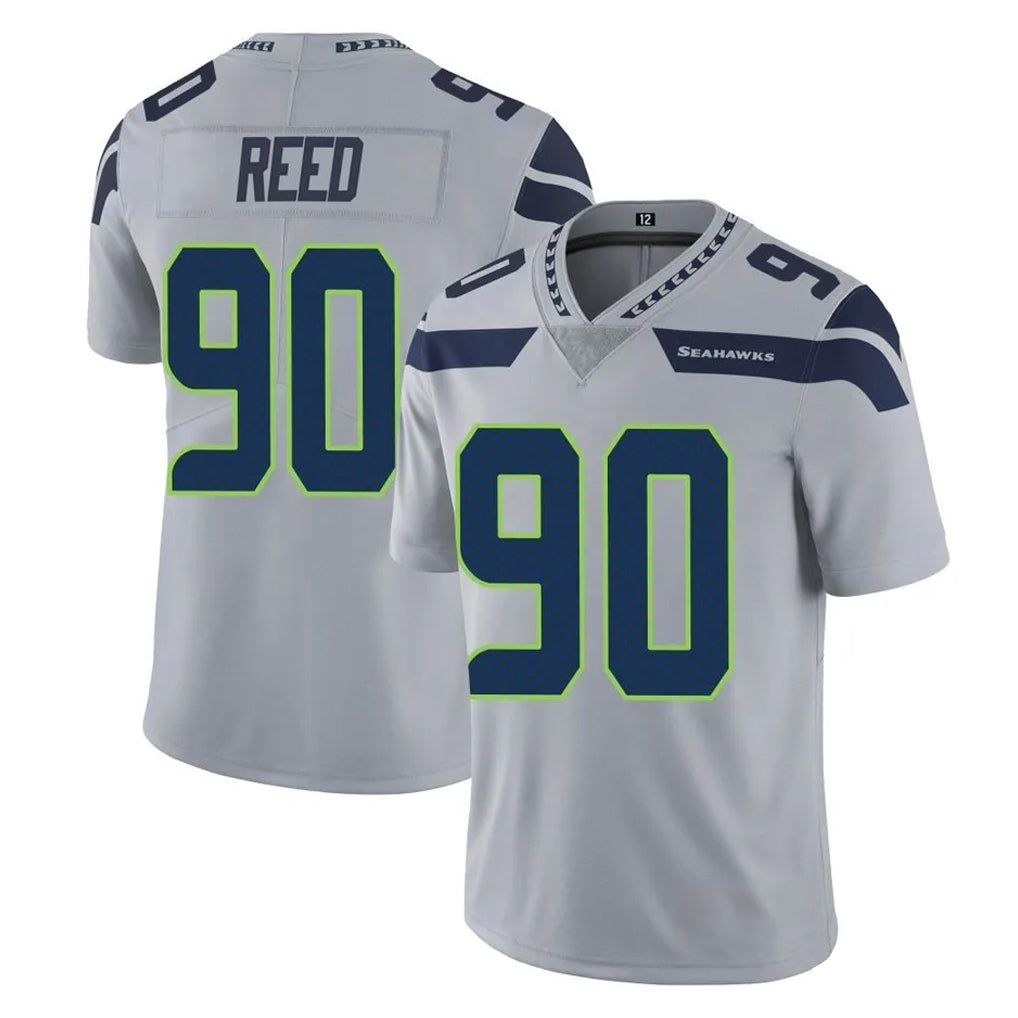 CAdoa S.Seahawks #90 Jarran Reed Player Gray Limited Vapor Untouchable Home Game Stitched Jerseys