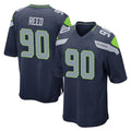 CAdoa S.Seahawks #90 Jarran Reed Player Navy Home Game Stitched Jerseys