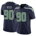 CAdoa S.Seahawks #90 Jarran Reed Player Navy Limited Vapor F.U.S.E. Home Game Stitched Jerseys