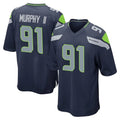 CAdoa S.Seahawks #91 Byron Murphy II Player Navy Home Game Stitched Jerseys