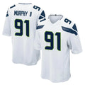 CAdoa S.Seahawks #91 Byron Murphy II Player White Home Game Stitched Jerseys