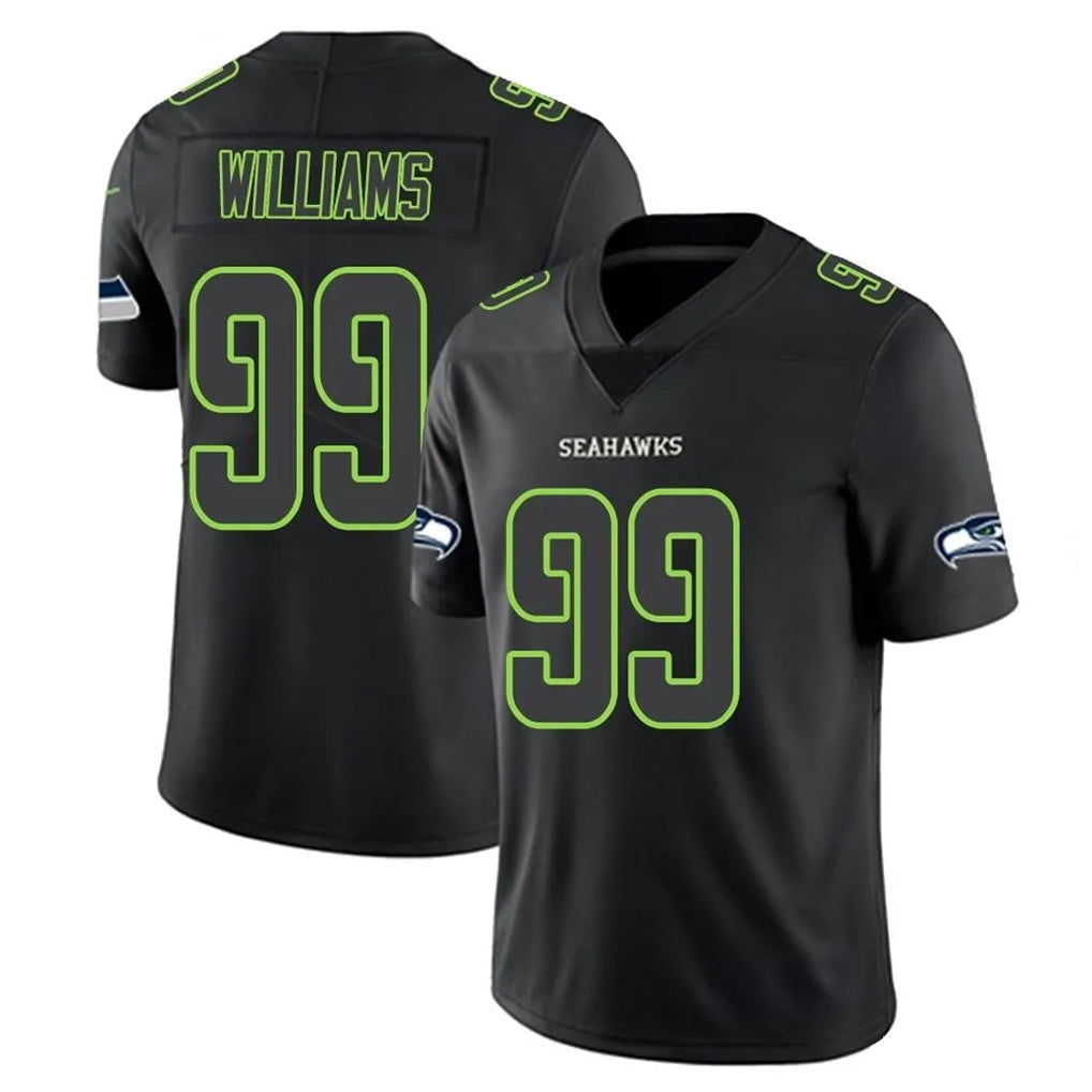CAdoa S.Seahawks #99 Leonard Williams Player Black Impact Limited Home Game Stitched Jerseys