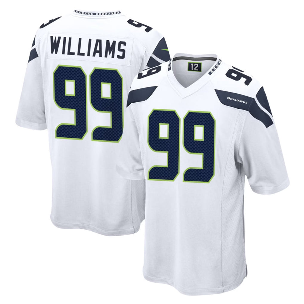 CAdoa S.Seahawks #99 Leonard Williams Player White Home Game Stitched Jerseys