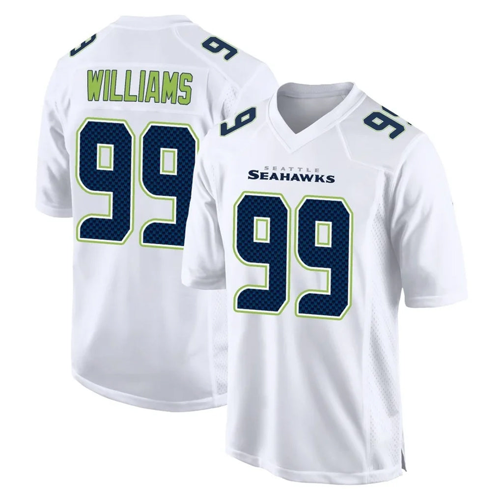 CAdoa S.Seahawks #99 Leonard Williams Player White Tundra Fashion Home Game Stitched Jerseys
