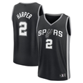 CAdoa SA.Spurs #2 Dylan Harper Fanatics Black Fast Break Jerseys - Icon Edition
