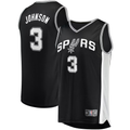CAdoa SA.Spurs #3 Keldon Johnson Fanatics Black Fast Break Replica Jerseys - Icon Edition