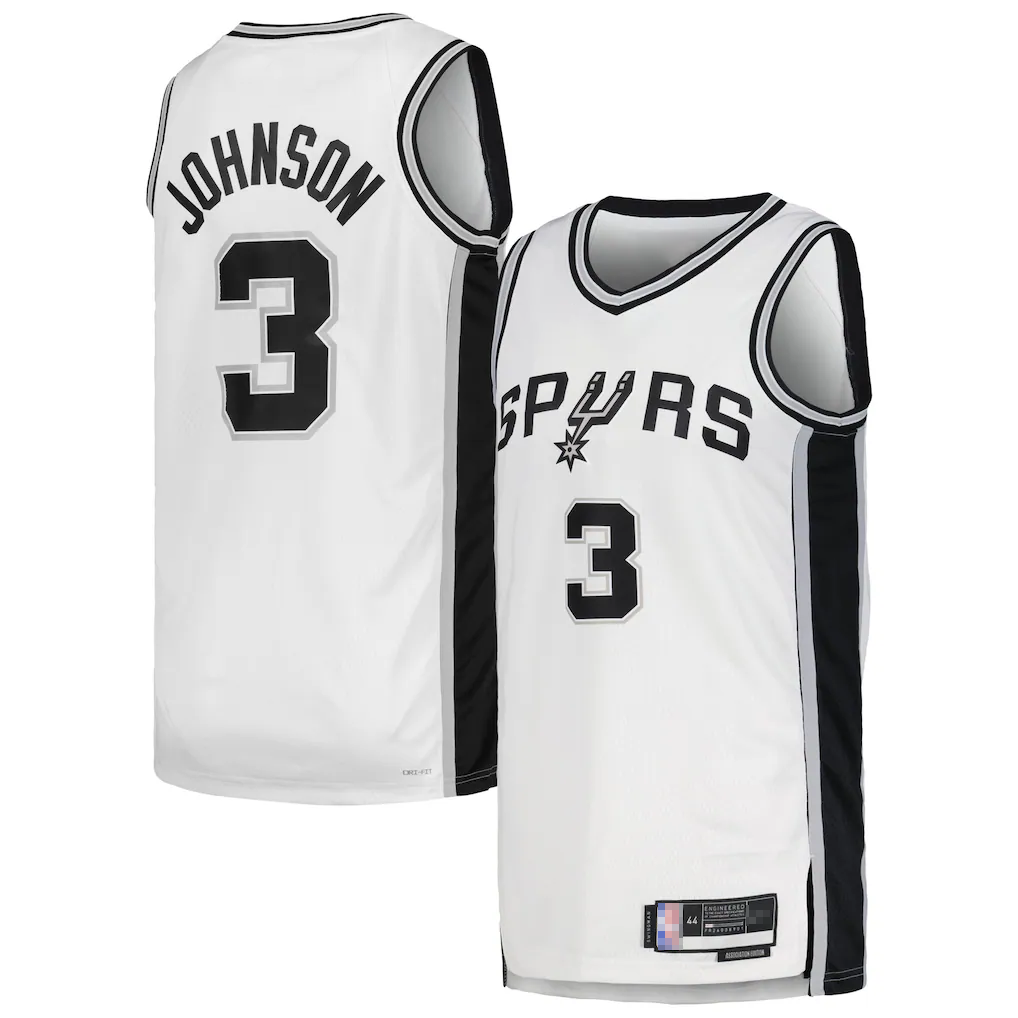 CAdoa SA.Spurs #3 Keldon Johnson White Swingman Jerseys - Association Edition