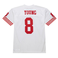 CAdoa SF.49ers 1994 #8 Steve Young Mitchell & Ness White Authentic Throwback Retired Player Stitched Puhic Jersey