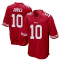 CAdoa SF.49ers #10 Mac Jones Player Red Home Game Stitched Jerseys