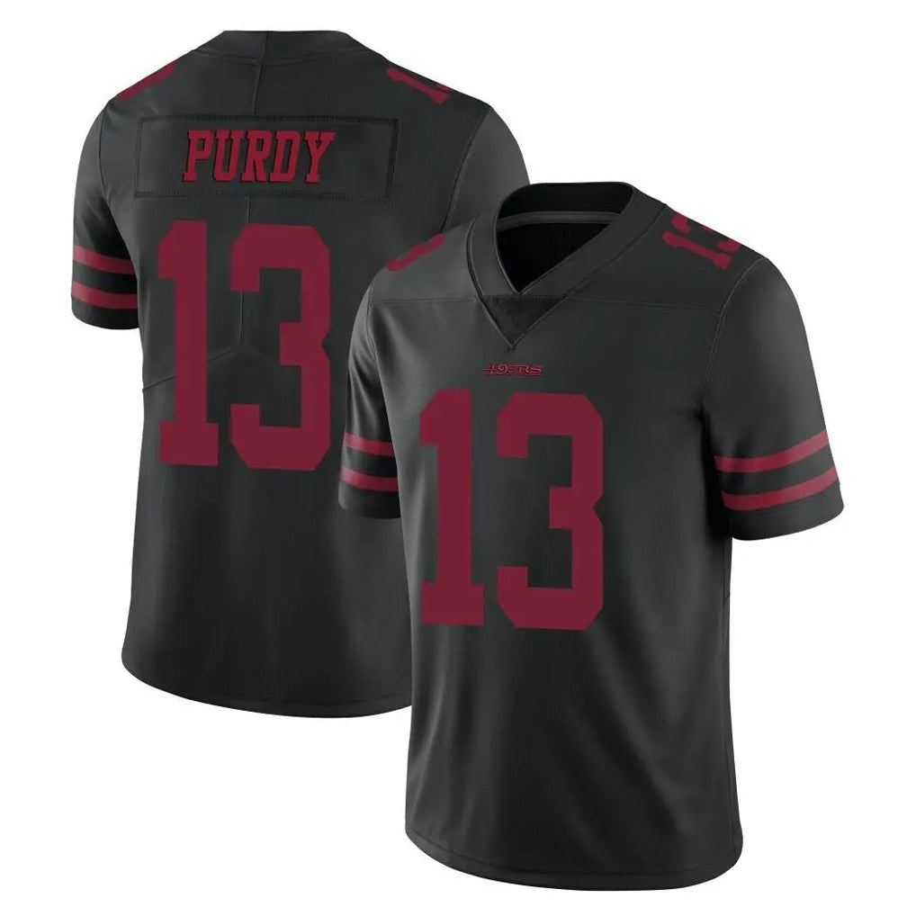 CAdoa SF.49ers #13 Brock Purdy Player Black Alternate Limited Vapor Untouchable Home Game Stitched Jerseys