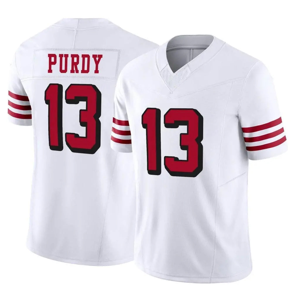 CAdoa SF.49ers #13 Brock Purdy Player White Limited Alternate Vapor F.U.S.E. Home Game Stitched Jerseys
