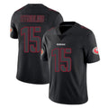 CAdoa SF.49ers #15 De'Zhaun Stribling Player Black Impact Limited Home Game Stitched Jerseys