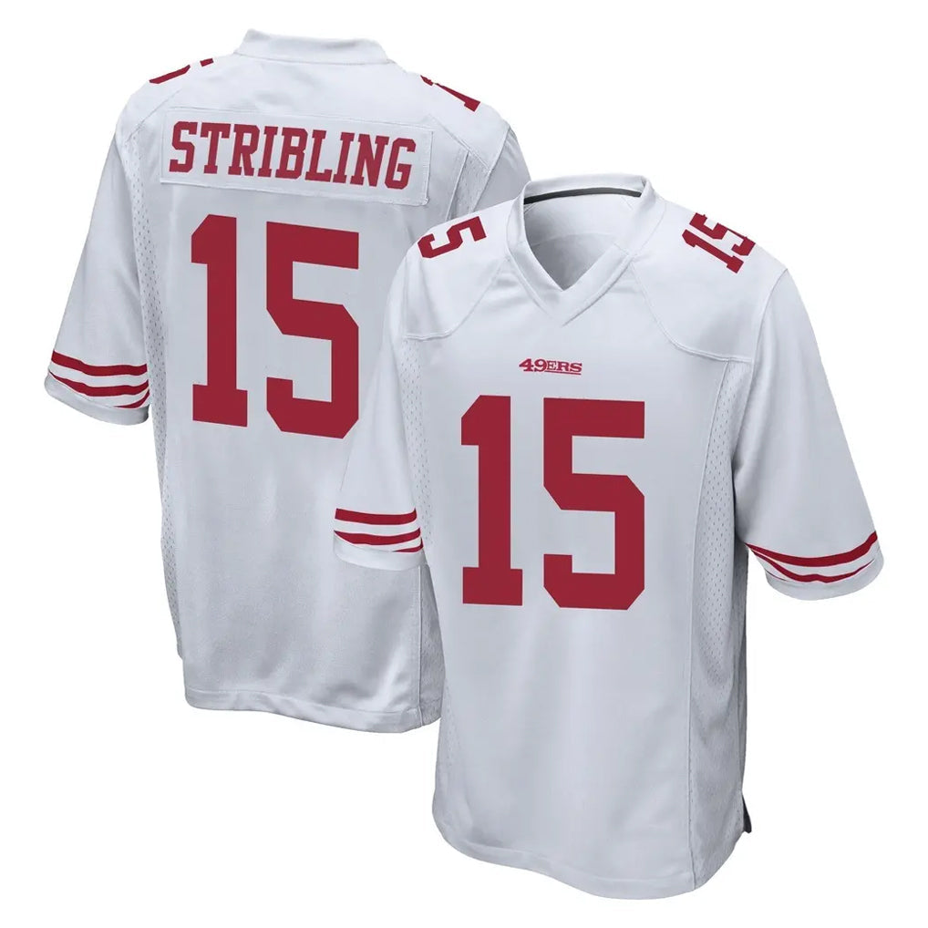 CAdoa SF.49ers #15 De'Zhaun Stribling Player White Home Game Stitched Jerseys