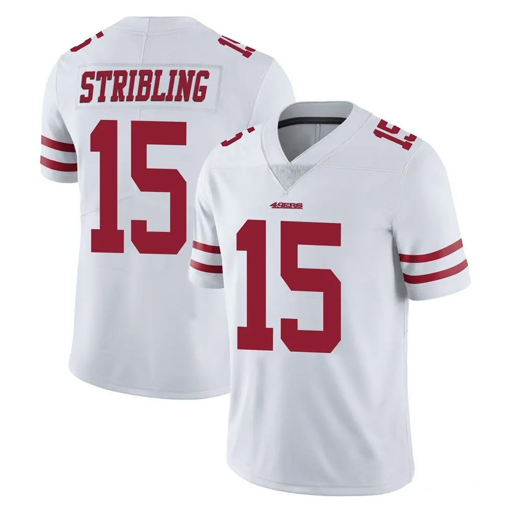 CAdoa SF.49ers #15 De'Zhaun Stribling Player White Limited Vapor Untouchable Home Game Stitched Jerseys